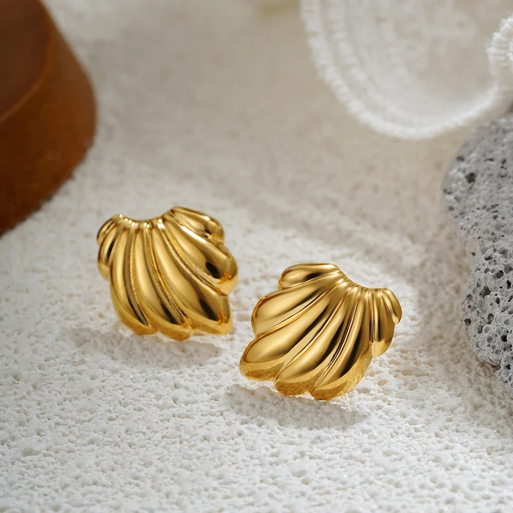 Three-Layer Textured Knot Earrings for Women